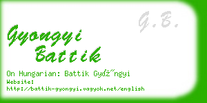 gyongyi battik business card